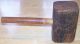 Antique Primitive Wood Mallet Hammer Butcher Meat Tenderizer Kitchen Woodenware Primitives photo 4