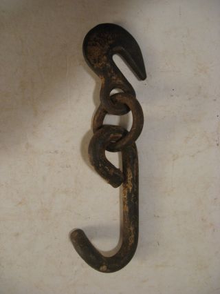 Vintage Antique Hook With Hanger? Farm/ Primitive/decor Industrial Barn Find photo