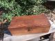 Vintage Wooden Tool Chest Wood Box Hand Crafted Old 2 Trays Storage Primitives photo 11