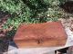 Vintage Wooden Tool Chest Wood Box Hand Crafted Old 2 Trays Storage Primitives photo 7