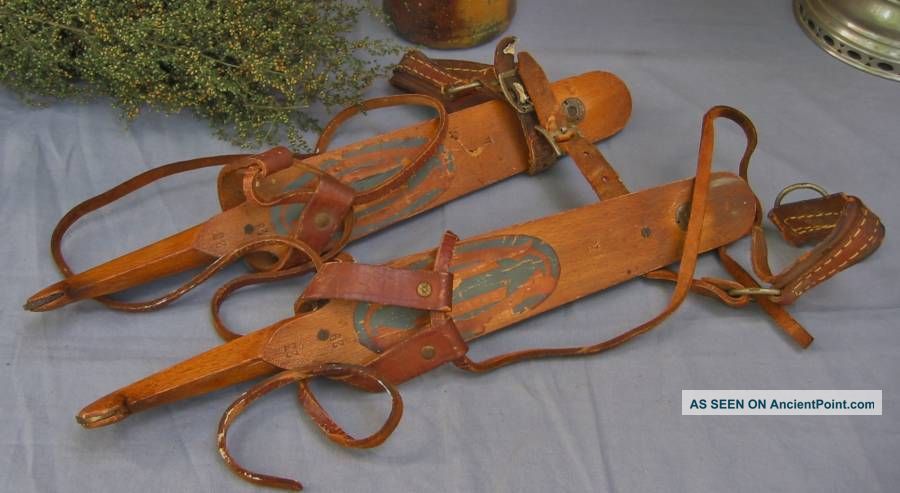 Antique Ice Skates Marked G.  S.  Ruiter Primitives photo