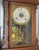 Antique Oak Kitchen Shelf Mantel Clock Seth Thomas Parts Or Renovation Primitives photo 2