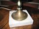 Early Kerosene Lamp,  Electrified,  Brass/marble Base,  Very Elegant Primitives photo 3