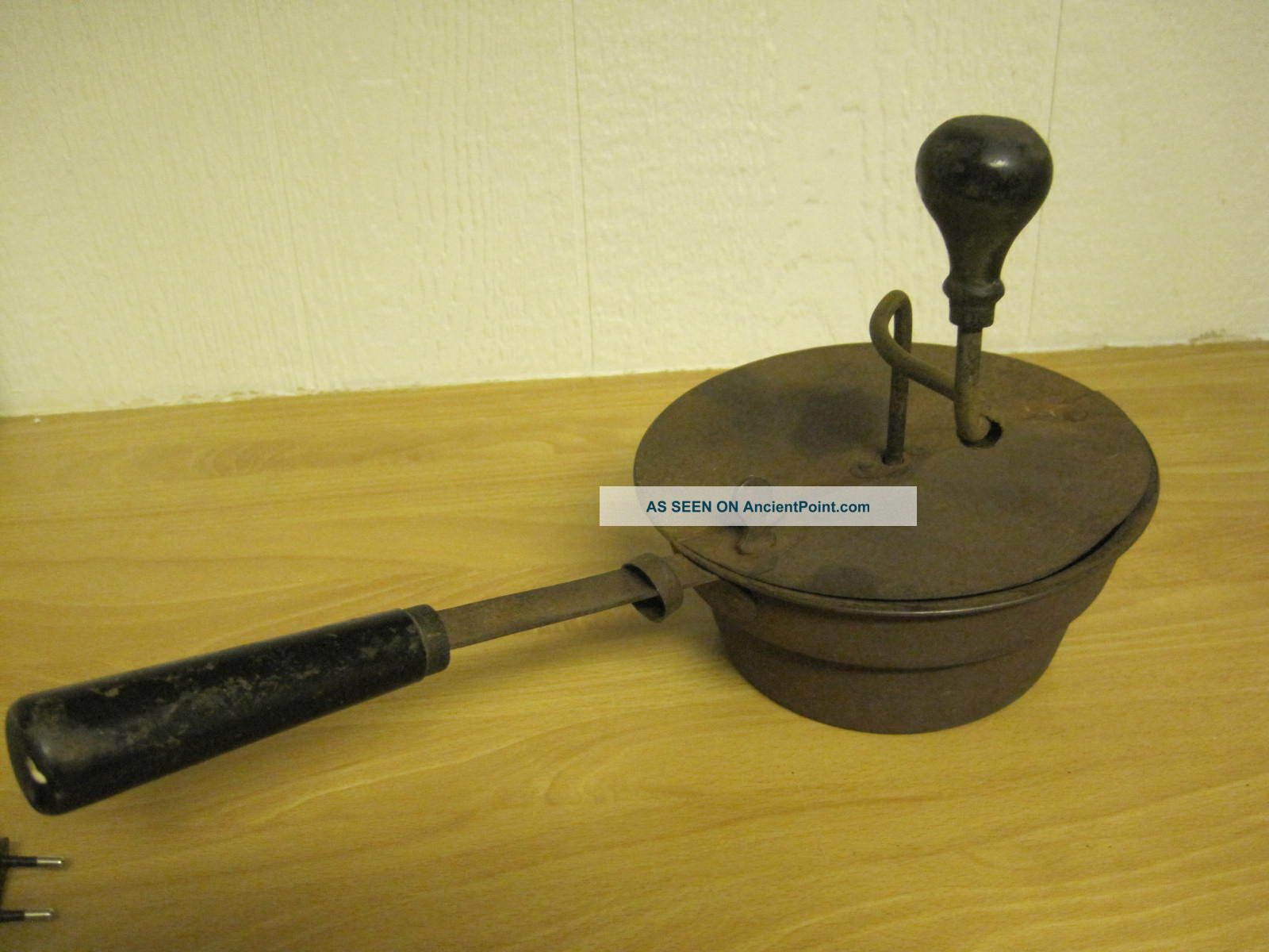 Old Antique Swedish Coffe Roaster Sweden Primitives photo