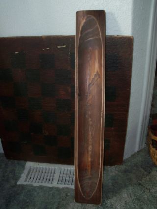 Vintage Wood Baguette Bread Board - - Long Trough Bread Trough - - Bread Tray - - 2ft photo