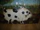 Antique Pig Fire Screen American Folk Art Metal Hand Painted Great Piece Primitives photo 2