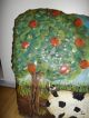 Antique Pig Fire Screen American Folk Art Metal Hand Painted Great Piece Primitives photo 3