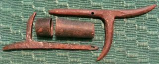 19th Century Antique Hand - Forged Iron 