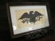 Folk Art Americana Patriotic Scherenschnitte Folk Art American Eagle Silhouette Primitives photo 3