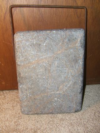 Antique Soap Stone Foot Warmer Keep Feet Warm In Buggy Soapstone photo