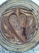 Antique Butter Mold Primitive Wood,  Hand Carved Intricate Leaf Heart Folk Art Nr Primitives photo 1