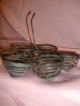 Antique Primitive Wire Egg Holder Swirl Design Primitives photo 1