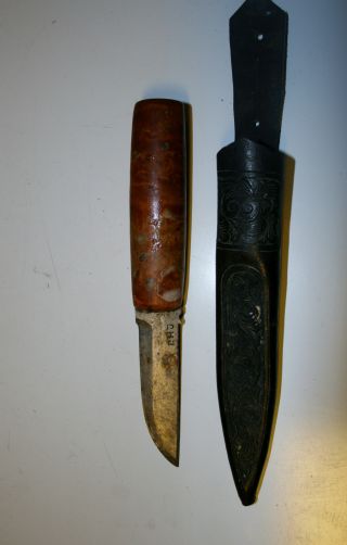 Norwegian Knife Signed Handmade 1930 - 40 Telemark Norway photo