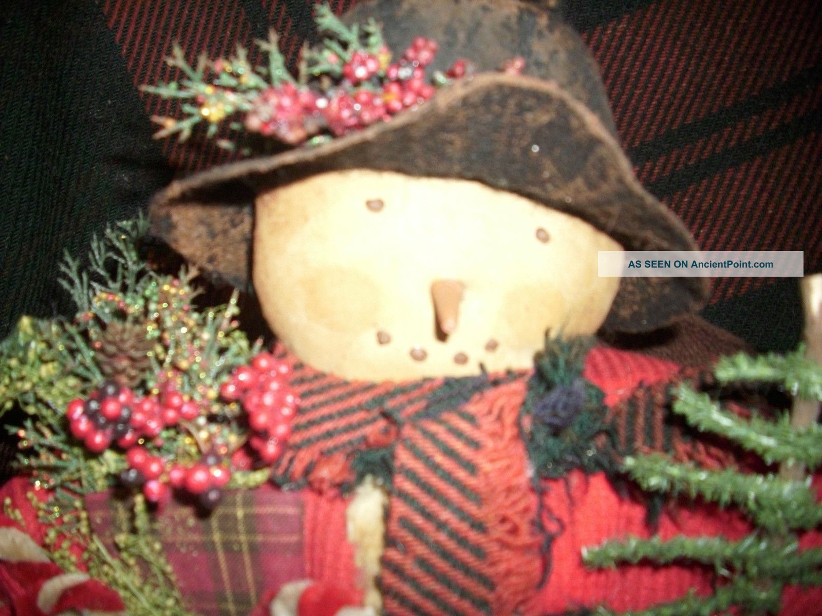 Primitive Handmade Snowman Doll Primitives photo