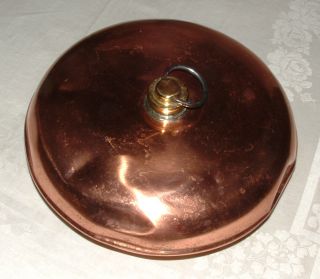 Antique Metal Bed Warmer,  Polished Copper & Brass - Amazing photo