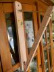 Antique Vtg Child ' S/doll Hanging Clothes Rack/bar For Hangers Wood/wooden Pink Primitives photo 2