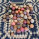 Aafa - 50 Old Hand - Made Clay Marbles - -. Primitives photo 2