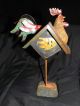 Rustic Folk Art Tin Rooster Primitives photo 3