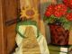 Primitive Topsy - Turvy Doll 2 Dolls In 1 Sunflower And Tulip Ooak Primitives photo 2