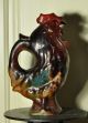 Old Vintage Primitive Redware Cock Shaped Pitcher Primitives photo 3