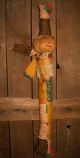 Folk Primitive Christmas Old Quilt Snowman Doll Stocking Ornament Ornies Greeter Primitives photo 3