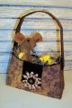 Primitive Folk Art Handmade Country Cloth Mouse Doll Handcrafted Purse Mice Primitives photo 2