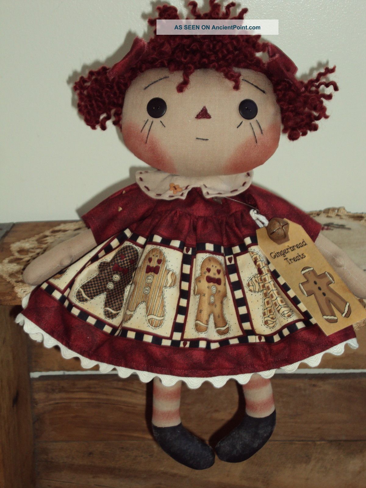 Primitive Raggedy Ann Gingerbread Rag Doll Annie Primitives photo