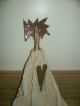 Primitive Grunge Prim Country Folkart Folk Art Grungy Stick Doll With Heart Primitives photo 1