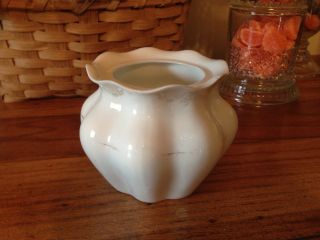 Antique Chippy Primitive Stoneware Vase Bowl - German photo