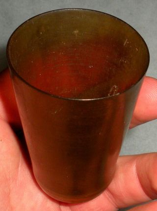 Antique C1770 Revolutionary War Soldiers Horn Cup Frank Kravic Collection Vafo photo