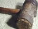 Old 19th Century Primitive Wooden Mallet 13 