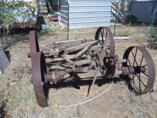 Iron Wheels Wagon,  All Parts Are There,  1 Licence Plate Has A Date Of 1918 photo