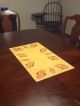 Primitive Floorcloth Floor Cloth Moses Eaton Fall Table Runner Thanksgiving Primitives photo 2