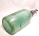 Vintage Green Seltzer Bottle With Interestin Trademark Ca - 1920 - 30 - Primitives photo 1