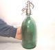 Vintage Green Seltzer Bottle With Interestin Trademark Ca - 1920 - 30 - Primitives photo 2
