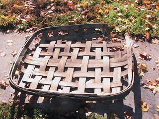 Vintage Tobacco Basket Approx.  40x40 Painted Black Sweetwater Tennessee photo