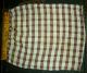 Antique Early 1900s Primitive Folk Art Fabric Sewing Bag W/ Rulers Attached Vafo Primitives photo 2