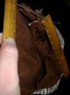 Antique Early 1900s Primitive Folk Art Fabric Sewing Bag W/ Rulers Attached Vafo Primitives photo 4