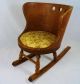 Firkin Sugar Bucket Childs Rocking Chair Barrel Antique Wood Primitive Folk Art Primitives photo 1