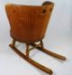 Firkin Sugar Bucket Childs Rocking Chair Barrel Antique Wood Primitive Folk Art Primitives photo 3