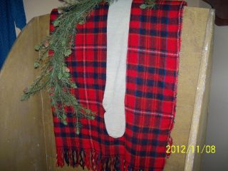 Big Vintage Red Plaid Pendleton Wool Throw Christmas Winter Colors So Cozy photo