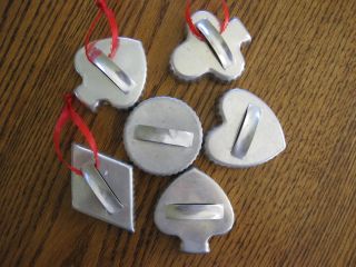 6 Tin Cookie Cutters photo