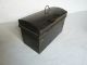 1850 Vintage Domed Top Tin Document Box - Small Primitives photo 1