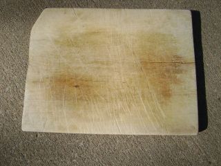 Vintage Cutting Dough Bread Board - Notched Edge photo
