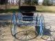 Antique Horse Drawn Carriage Spindle Seat Runabout Buggy Primitives photo 6