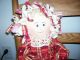 Primitive Country Raggedy Doll Rag Hair Sunflower Red Dress Tea Stained Primitives photo 1