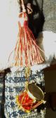 Primitive Folk Art Christmas Santa Doll,  Toy Bag & Drum Tmap Primitives photo 4