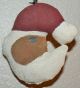 Primitive Folk Art Christmas Santa Doll Moon Ornaments Set Of 3 Tmap Primitives photo 2