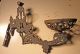 Ornate Kerosene Lamp Wall Holder,  Cast Iron,  Make - Do Wall Bracket Lamps photo 1
