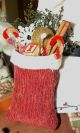 Primitive Folk Art Christmas Santa Doll,  Toy Bag & Drum,  Riding Reindeer Tmap Primitives photo 5